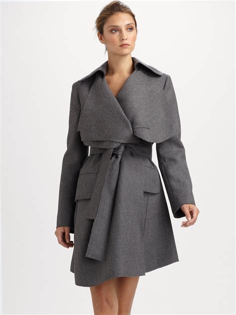 fendi gray coat|fendi coats women's.